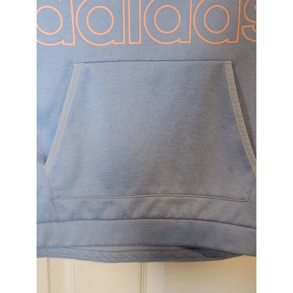 Adidas Climawarm Athletic Hooded Sweatshirt Size Small Women's Blue‎ - Picture 4 of 5